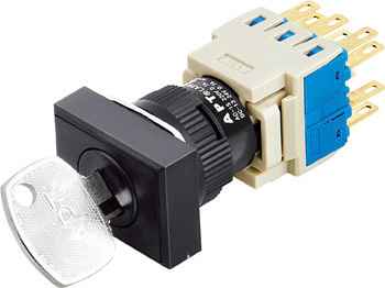 上海韋年電氣φ16 LA39-G系列按鈕 矩形三位置自復(fù)位鑰匙鈕的全面解析